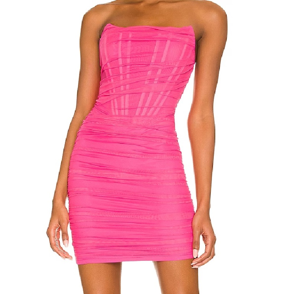 Sonya Bustier Mesh Dress